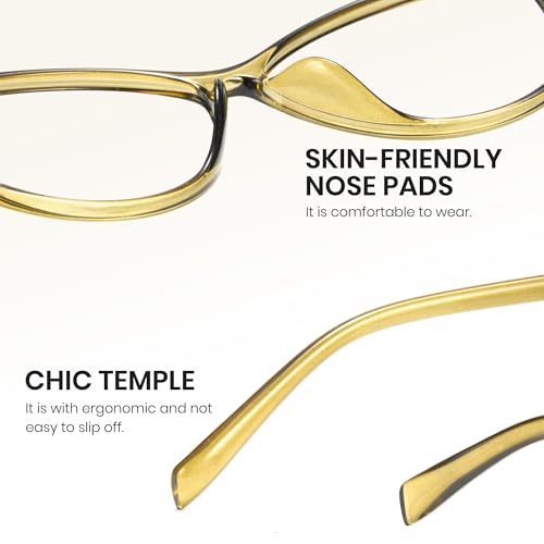 Image of Cyxus Cat Eye Blue Light Glasses for Women Reduce Eye Strain 8246 | UV Protection, Eye Protection, Ideal for Office Work or Daily Wear