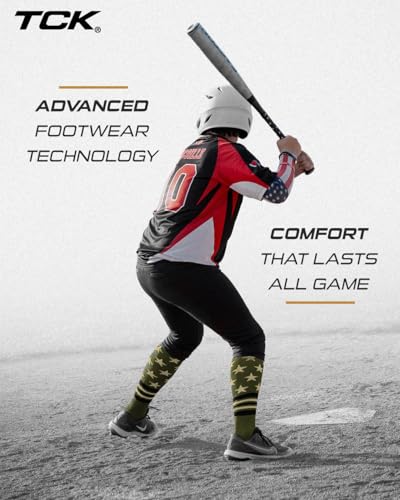 Image of TCK Baseball Socks & Softball Socks | USA Made American Flag & Patriotic Stars, Stripes | Youth Boys, Girls, Men & Women