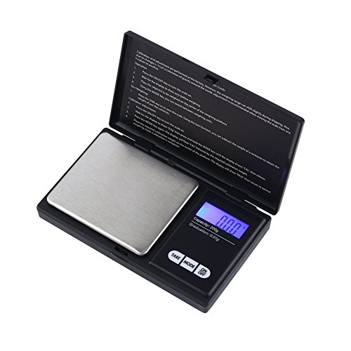 LRXG Balance De Poche à Bijoux 200g X 0.01g Balance Numérique De Poche Portable Gram Bijoux Or Argent Pièce Herb US Cover