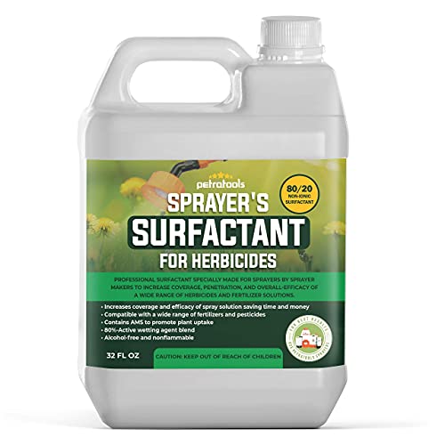 Petratools Sprayer's Surfactant For Herbicides 32Oz And Blue Herbicide Lawn Dye 32Oz #TOP1