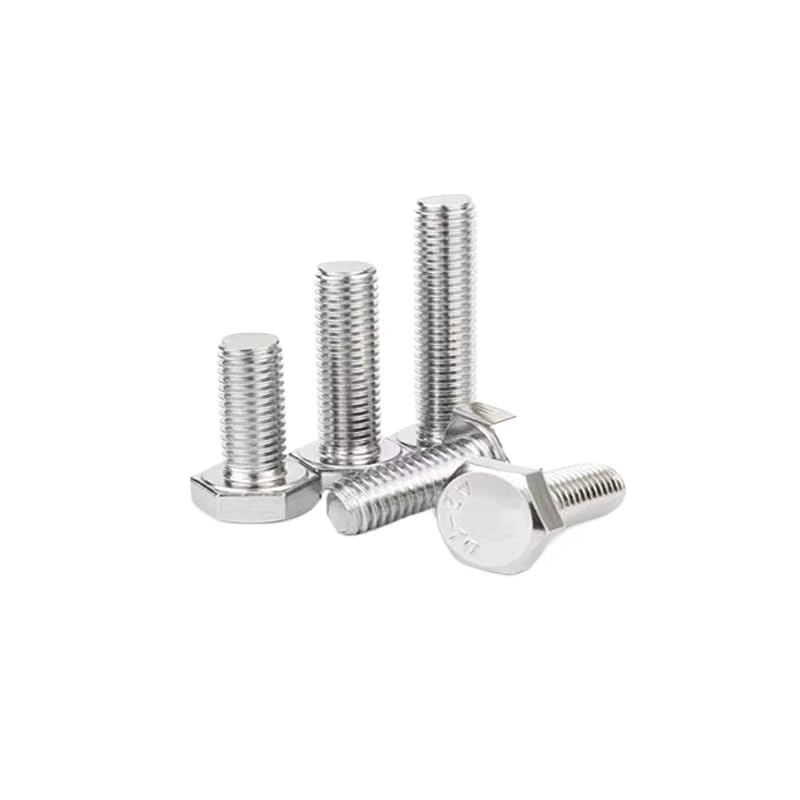 10Pcs M11×1.25 Fine Thread Hex Head Bolts 8.8 Grade GB5785/5786 Metric Machine Bolts 20/25/30/45/50/57/63/70/75mm Fasteners for Industrial Machinery (304 (60mm full thread 10pcs))