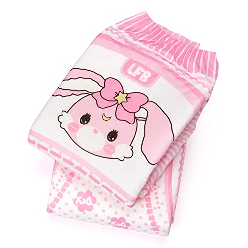 Image of Littleforbig Adult Printed Diaper 2 PCS - Baby Usagi Cute Diaper (Large 36 inch-48 inch)