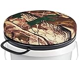 GearHill 5 Gallon Bucket Seat Cushion, 360 Degree Swivel Bucket Lid Padded with Memory Foam, Bucket Seat Cover Used for Hunting Gardening and Camping Fishing Seat