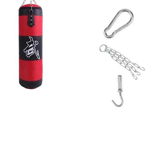 DUANSIYU Boxsack Stehend Punch Sandsack Langlebiger hängender hohler Sandsack Boxen Schwerer Boxsack mit Metallkettenhaken Fitness-Boxtraining Boxsack Erwachsene(Boxing Red-60) DUANSIYU Boxsack Stehend Punch Sandsack Langlebiger hängender hohler Sandsack Boxen Schwerer Boxsack mit Metallkettenhaken Fitness-Boxtraining Boxsack Erwachsene(Boxing Red-60)