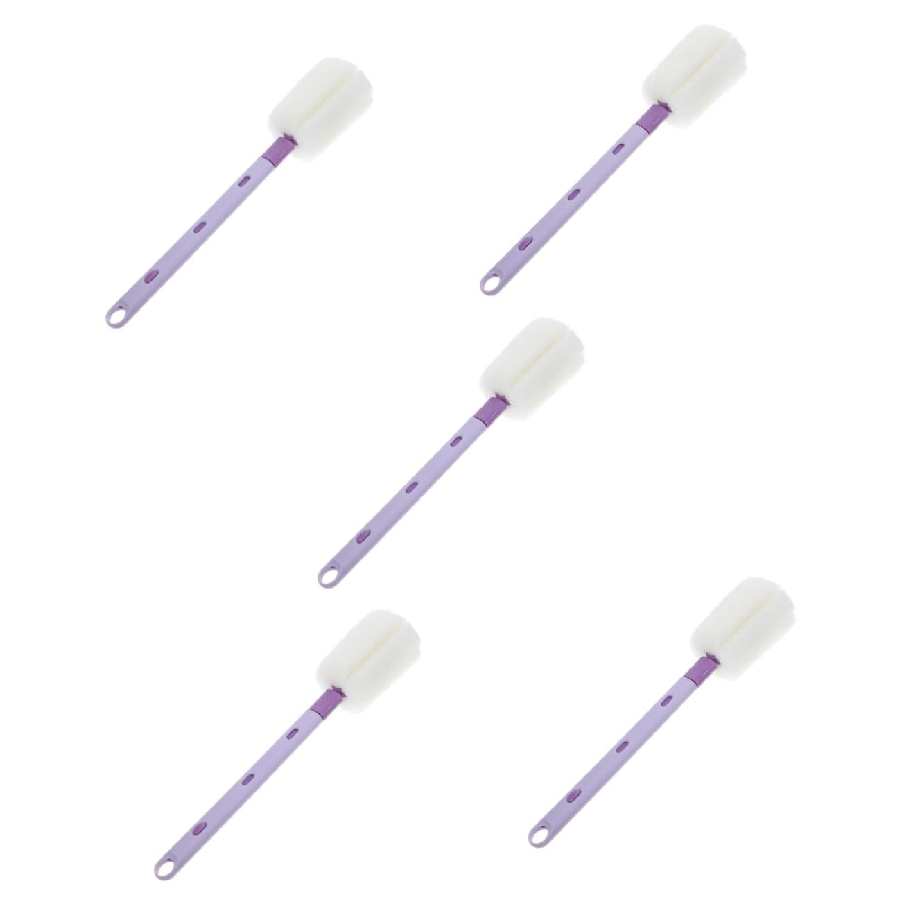 ifundom 5pcs Bottle Washing Brush and Cup Brush Mug Bottle Sponge Bottle Cleaning Brush Reusable Cup Brush Water Bottle Brush Waterbottle Brush for Cleaning Purple ?pp