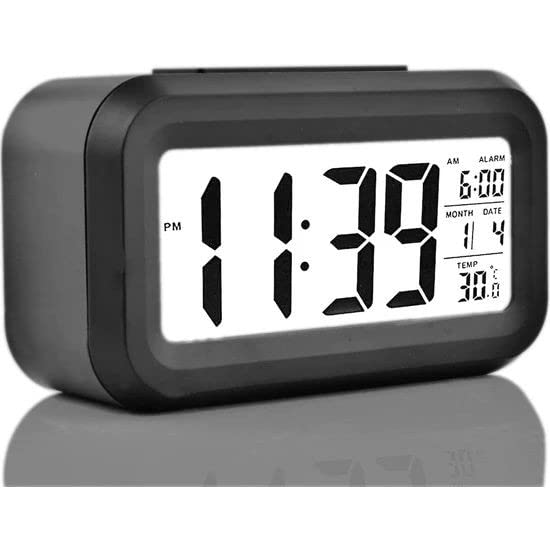 Buy Shreejicreation Smart White and Black Digital Clock with Night LED