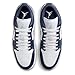 NIKE Air Jordan 1 Low Men's Shoes (553558-141, White/Midnight Navy/Wolf Grey) Size 8.5