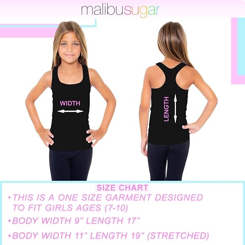 Image of Malibu Sugar Girls Tank Tops Size 7-10 - Racerback Tank Top Dance Cheer Gymnastics Shirts for Sports Undershirts Layering