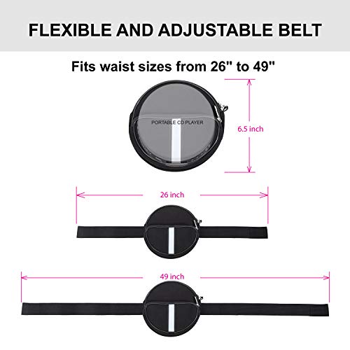 Soicpic Cd Player Portable Case,Waterproof Fanny Pack With Wristlet Hand Strap Compatible With Hott/Gueray/Naviskauto/Jinhoo/Jensen/Monodeal Portable Cd Player And More（6.5 Inch）. #TOP3