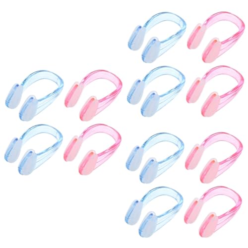 balacoo 3sets Silicone Swimming Nose Clip for Boys and Girls Adults Non-Slip Diving Nose Plug Easy to Wear Swimming Clips 4pcs*3