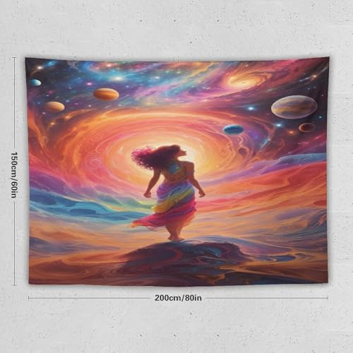 Tapisserie ciel étoilé PAZZK 150x200cm pour sublimer la décoration murale de votre chambre