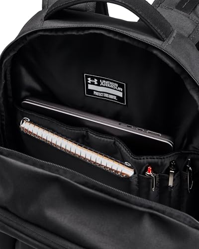 UNDER ARMOUR Hustle 6.0 Pro Backpack Sac à dos unisexe adulte (1-Pack), Noir/Noir/Noir, One Size, Bagages