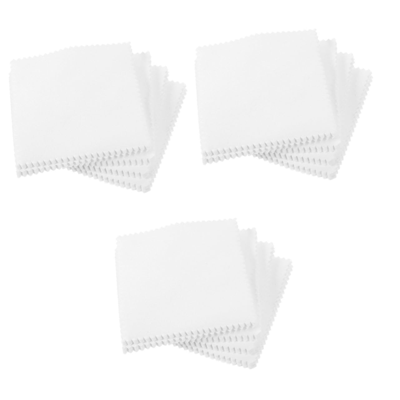 OUNONA 3 Set Panno Per Pulizia Gioielli Suede Per Lucidare E Gioielli Utensili 100 Pezzi*3
