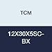 TCM 12X30X5SC-BX NBR (Buna Rubber)/Carbon Steel Oil Seal, SC Type, 0.472" x 1.181" x 0.197"