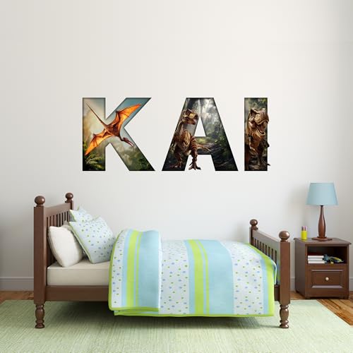 Vinilo decorativo personalizado dinosaurio para pared miniatura 6