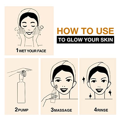 Image of Soulflower Vitamin C Foaming Face Wash for Glowing Skin, Deep Cleansing, Face Cleanser with Green Tea, Aloe Vera, Orange & Licorice Extract | Men & Women | 100ml