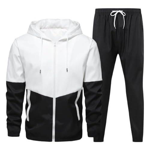 Suit Jacket For Men Conjunto Deportivo Para Hombre 2 Piece Set Lounge Sweatsuits Jogging Suits Big And Tall Sweatshirts Fleece Zip Up Sports Track Suit Hoodie And Sweatpants Winter Coat Black M