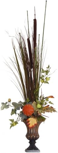 Fall Arrangement in urn Size-40" H x 12"W x 12" D
