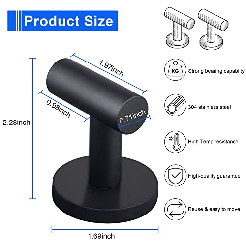 image for ULIBERMAGNET Strong Magnetic Coat Hooks,Heavy Duty Rubber Coated Magne