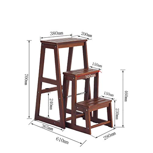 Taburete de escalera de dos pisos para cocina moderna y biblioteca en casa 3