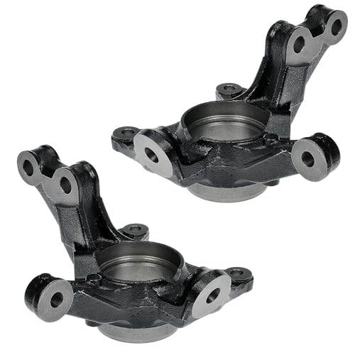 Image of Detroit Axle - 2pc Front Steering Knuckles for 2009-2019 Toyota Corolla 2009-2013 Matrix Steering Knuckles Assembly 2010 2011 2012 Replacement