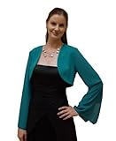 bolero petrol price in india Hochzeit Am Laufsteg Chiffon - Bolero mit weiten Armen Petrol 34