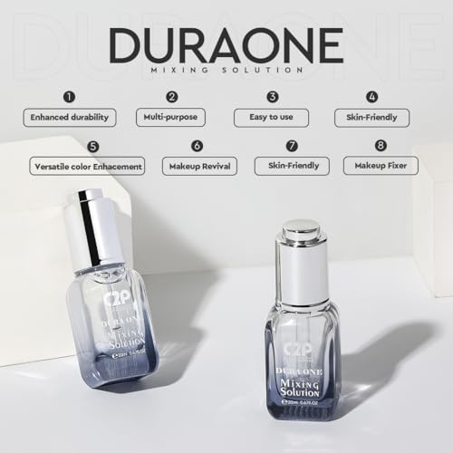 C2P Pro Duraone Mixing Solution - 20ml | Fix Broken Makeup, Dry Gel Eyeliner & Mascara Matte Finish Pigment Activator & Illuminator - Image 4