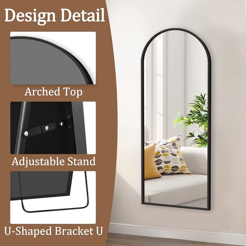 Glasflength A-MR01382-N Full Length Mirror With Stand thumb #5