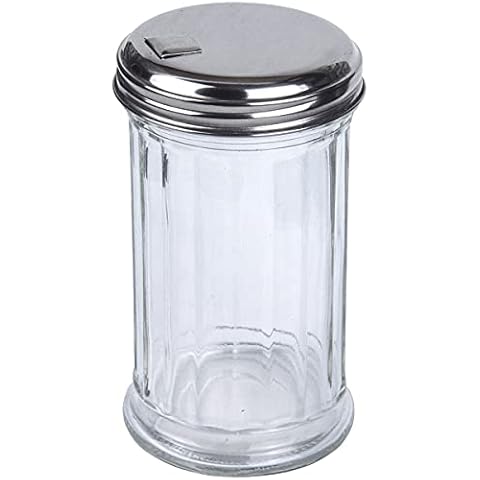 BNYD Glass Sugar Shaker Dispenser Pourer Cover