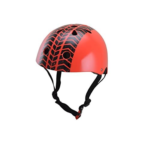 Kiddimoto Kids Tyre Helmet - Red, 48-52cm Cover