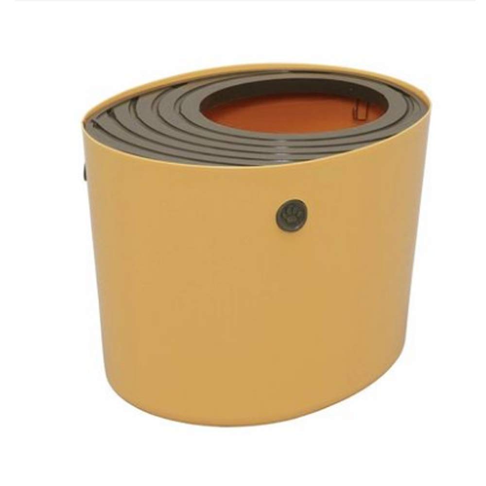 Maison de toilette chat orange idéale pour maintenir un appartement propre