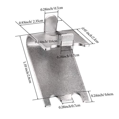 Hotop HOTOP-SHELF CLIP-01 920158 Refrigerator Shelf Clips Freezer Shelf Clip Cooler Shelf Support Commercial Shelf Clip thumb #1