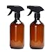 Produktbild Bocotoer 500ml Homes Leere Braunglasflasche Sprühflasche Glas aus Braunglas für Pflanzen Friseur Packung mit 2