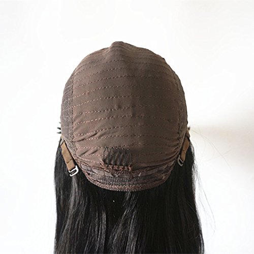 Enoya Human Hair Bob Wigs with Bangs Brazilian Straight Machine Made Glueless Short Wigs (12" Straight #1)