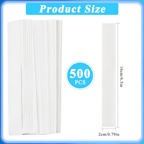 Image of 500 Pcs Chromatography Paper Strips, 6.3 x 0.79 inch Experiments Filter Papers, Laboratory Cleaning Paper for Chemistry, Laboratory, Classroom, Pigment Separation and Experiments