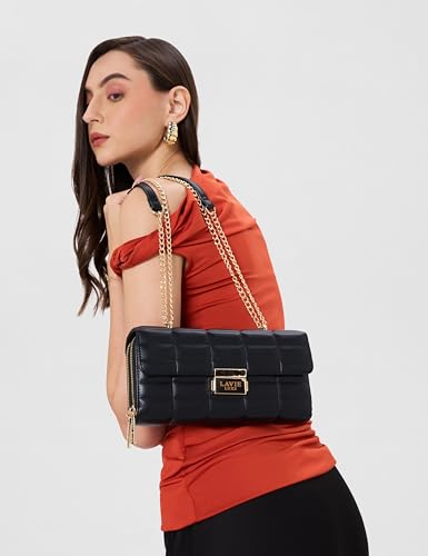 Image of Lavie Luxe Women's Box Flap25 Horizontal 2 Compartment Cross Body Sling Bag | Ladies Purse Handbag | Gift for Women