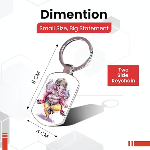 Image of Premium Printed Metal Keychain for Men & Women | High-Definition Artwork Print | Durable Key Ring for Car, Bike, Home & Office Keys | Stylish Decorative Key Holder Gift