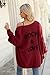 PRETTYGARDEN Solid Color Casual Womens Fall Fashion 2024 Open Front Midi Long Cardigan Sweaters for Women Soft Knit Outwear (Wine Red, Large)