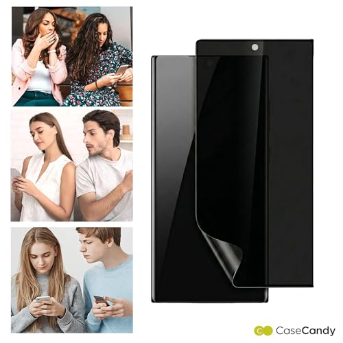 Image of Casecandy - (Pack 2 Privacy Screen Protector for Samsung S25 Ultra | Edge To Edge Privacy(Anti Spy) Screen Guard Galaxy S25 Ultra - HD /Easy Application /Fingerprint Working