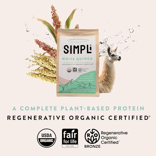 SIMPLi Regenerative Organic Certified White Quinoa, 12 OZ (1-Pack) - image 3