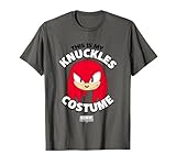 Sonic The Hedgehog Halloween This Is My Knuckles Costume T-Shirt