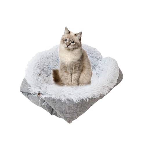 Traurige Kuschelbett Katzen WäRmedecke Katze PlüSch Weich Katzenkissen Katzenbett Flauschig KatzenköRbchen Katzenmatte 2-In-1 Waschbar 60 cm*50cm Grau Traurige Kuschelbett Katzen WäRmedecke Katze PlüSch Weich Katzenkissen Katzenbett Flauschig KatzenköRbchen Katzenmatte 2-In-1 Waschbar 60 cm*50cm Grau