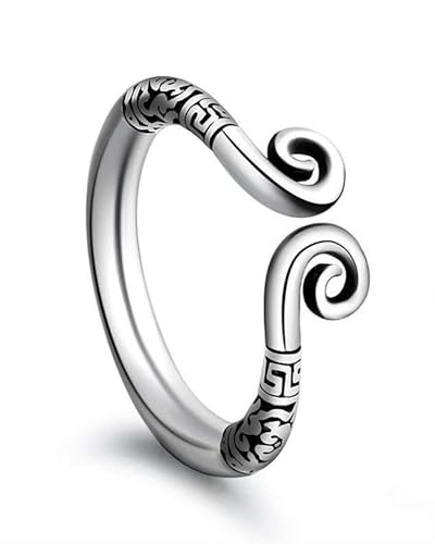 Yemaxコックリング ペニスリング 男性用 アダルトグッズ グランスリング 316ステンレス製 浮彫り模様金箍咒型開口設計ペ二スリング sex toys男性for men cock ring ペニス装着簡単 温冷プレイ 防水 携帯便利 内径22mm - 画像1