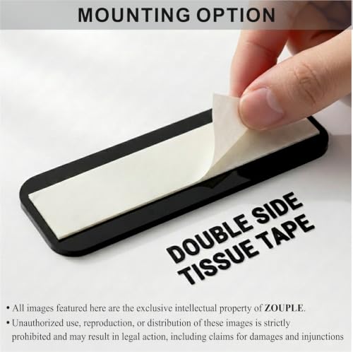 Image of PUSH PULL Door Sign, Customized Language, 6 Inch, Acrylic, Self-Adhesive