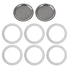 BQLZR Seal Rings Replacement for Bialetti Coffee Machine 6 Cups with Filters Pack of 6