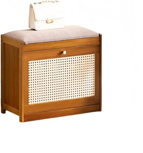 Danussiシューチェンジングベンチは、玄関に設置できるソファスツールと座れるを組み合わせた、贅沢な空間を演出するシューズチェ (ちゃいろ,長さ70cm)