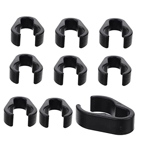 GALPADA 10Pcs Mic Cable Clips Organizer for Microphone Cables Durable Clamps for Mic Stands Easy to Use Compatible with Microphone Stands Efficient Cable