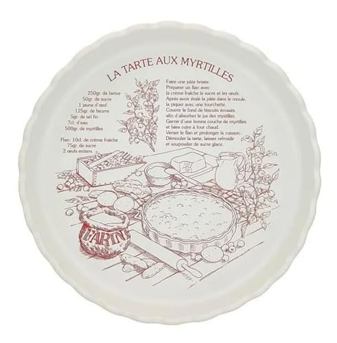 TABLE&COOK Tourtière 30cm Rustique Pâtisserie Bleue