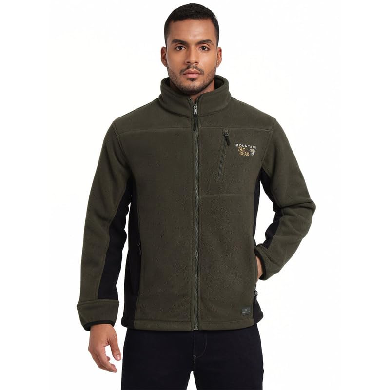 Image of MOUNTMILLER Men's Ripstop Dual Superbond HLKN Fleece Tactical Jacket | Water Repellant | Multi-Pocket | Abrasion-Resistant | Ideal for Outdoor, Hiking & Trekking