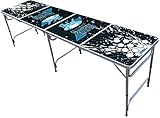 PartyPongTables.com 8-Foot Beer Pong Table with Cup Holes - Splash Edition